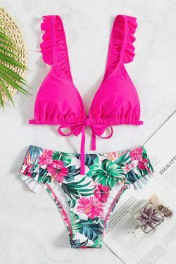Y2K Aesthetic Lace-Up Beach Bikini - Coquette Style for Women - Grunge Fashion Statement
