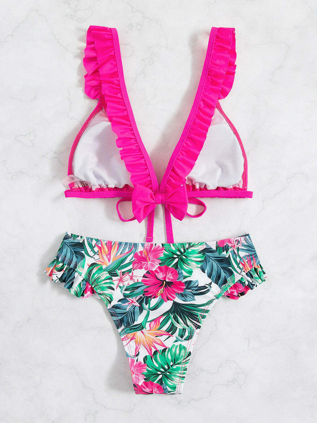 Y2K Aesthetic Lace-Up Beach Bikini - Coquette Style for Women - Grunge Fashion Statement Y2K Aesthetic Lace-Up Beach Bikini - Coquette Style for Women - Grunge Fashion Statement