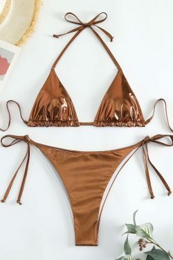 Y2K Aesthetic Lace-Up Bikini: Coquette Style for Women - Grunge, Pastel Goth, and More