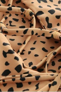 Y2K Aesthetic Lace-up Bikini Set with Pretty Back Detail - Women's Fashion