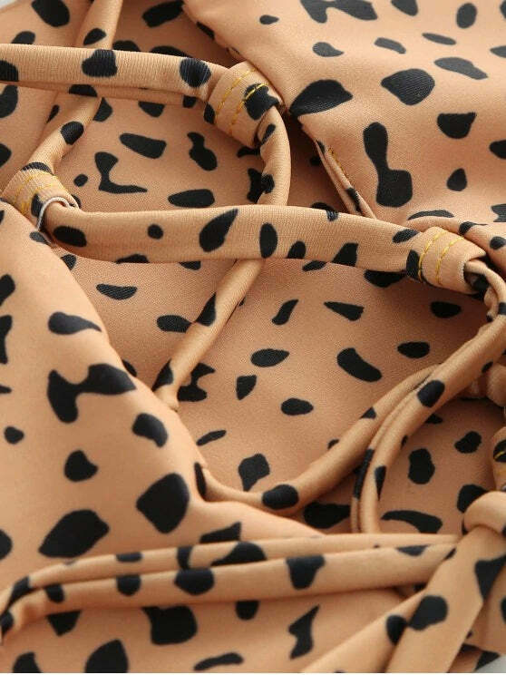 Y2K Aesthetic Lace-up Bikini Set with Pretty Back Detail - Women's Fashion Y2K Aesthetic Lace-up Bikini Set with Pretty Back Detail - Women's Fashion