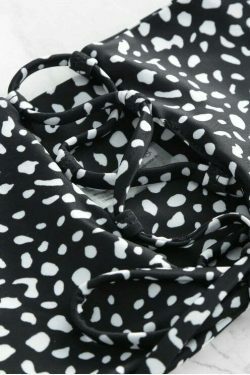 Y2K Aesthetic Lace-up Bikini Set with Pretty Back Detail - Women's Fashion