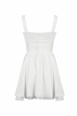 Y2K Aesthetic Lace Panel Pleated Dress for Women - Coquette & Grunge Style Fashion Statement