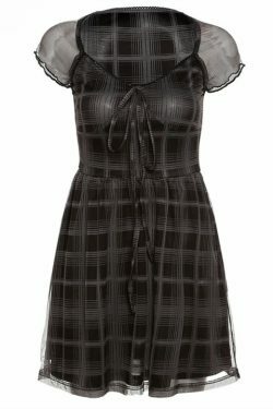 Y2K Aesthetic Lattice Mini Dress - Coquette Grunge Fashion, Pastel Goth Vibes