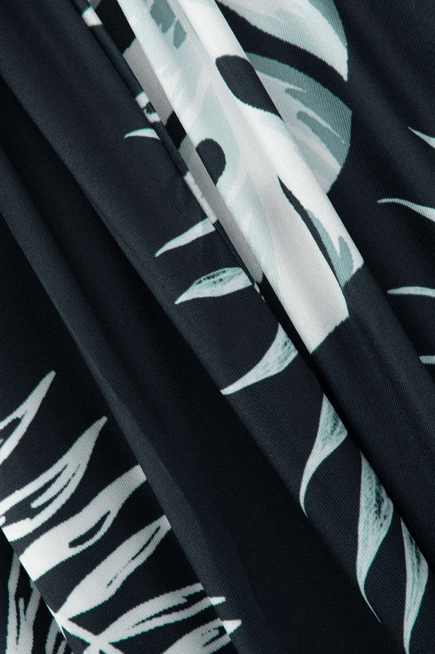 Y2K Aesthetic Leaves Print Halter Backless Jumpsuit for Women - Coquette & Grunge Style Fashion