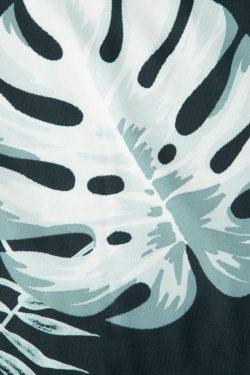 Y2K Aesthetic Leaves Print Halter Backless Jumpsuit for Women - Coquette & Grunge Style Fashion