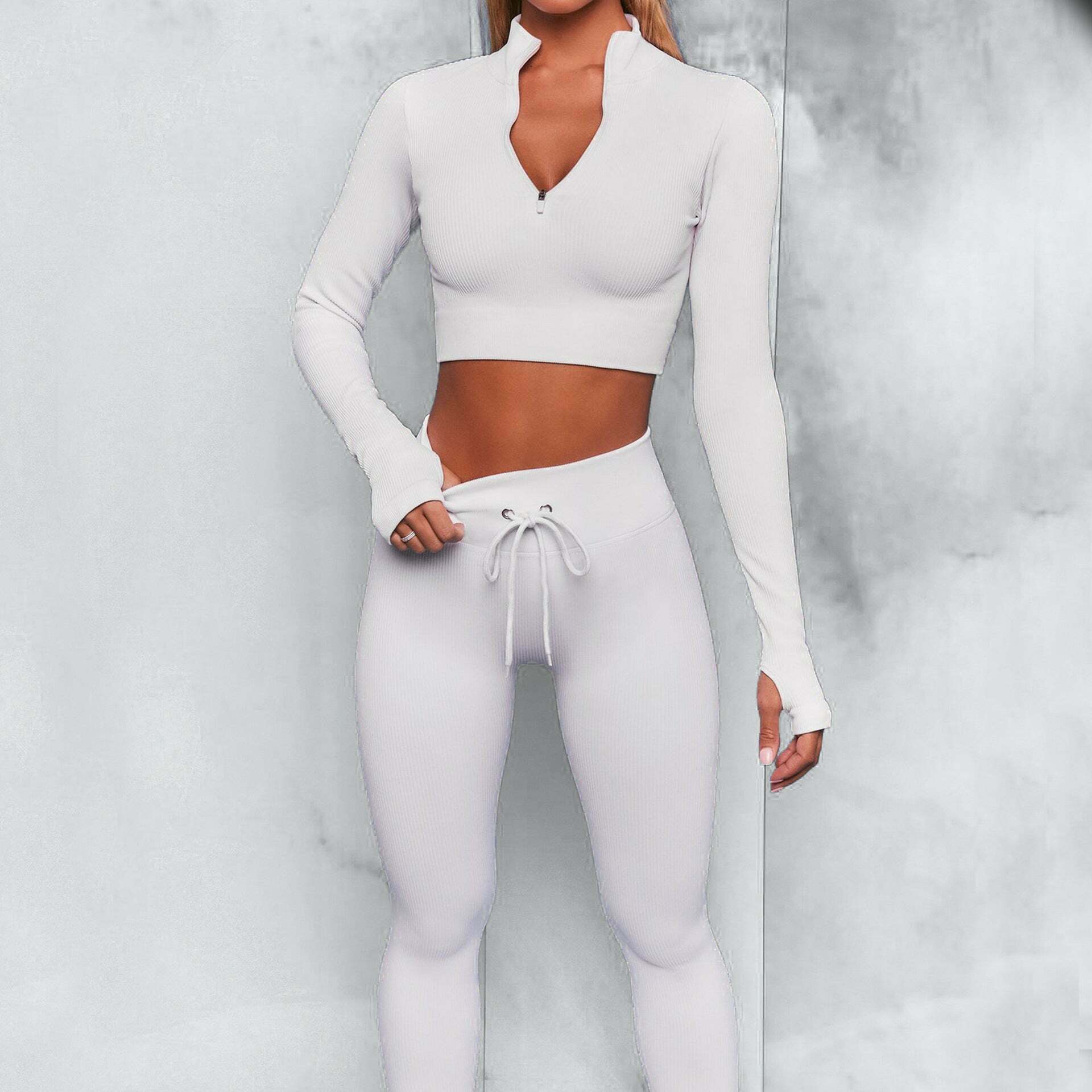 Y2K Aesthetic Legging Yoga Set for Women - Coquette Style with Grunge Vibes and Cute Tops Y2K Aesthetic Legging Yoga Set for Women - Coquette Style with Grunge Vibes and Cute Tops
