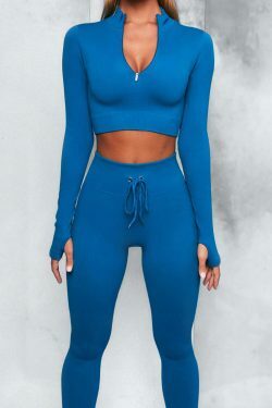 Y2K Aesthetic Legging Yoga Set for Women - Coquette Style with Grunge Vibes and Cute Tops