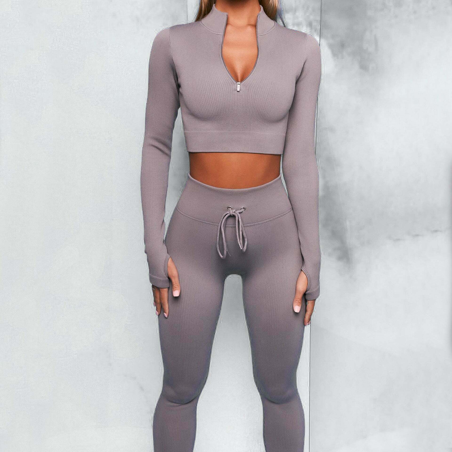 Y2K Aesthetic Legging Yoga Set for Women - Coquette Style with Grunge Vibes and Cute Tops Y2K Aesthetic Legging Yoga Set for Women - Coquette Style with Grunge Vibes and Cute Tops