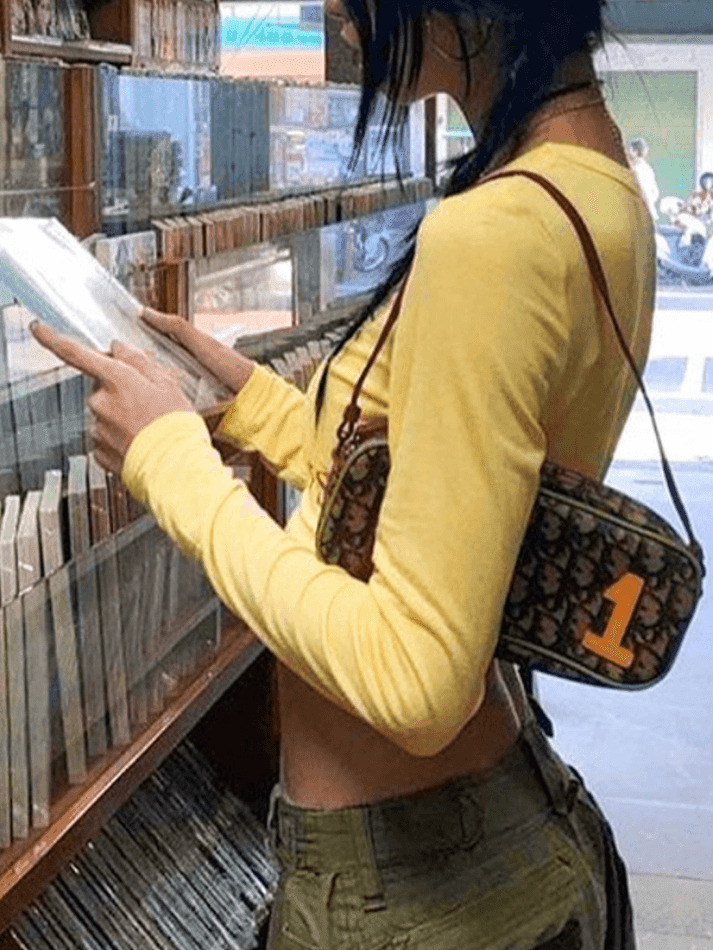 Y2K Aesthetic Letter Print Crop Tee: Coquette & Grunge Style, Cute Tops, Pastel Goth, Cargo Skirt Y2K Aesthetic Letter Print Crop Tee: Coquette & Grunge Style, Cute Tops, Pastel Goth, Cargo Skirt