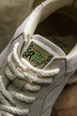 Y2K Aesthetic Linen Sneakers - Retro Style for Women's Fashion