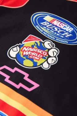 Y2K Aesthetic Logo Graphic Oversized Varsity Jacket for Women - Coquette & Grunge Style Fashion