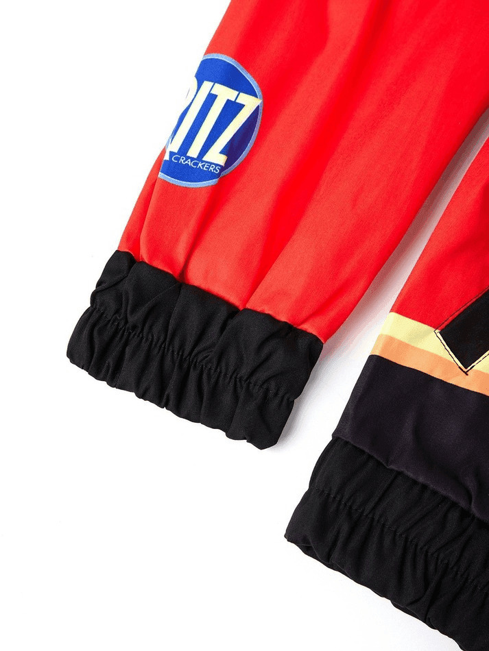 Y2K Aesthetic Logo Graphic Oversized Varsity Jacket for Women - Coquette & Grunge Style Fashion