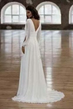 Y2K Aesthetic Long Sleeve V-neck Light Elegant Dress for Women - Coquette Style Grunge Fashion