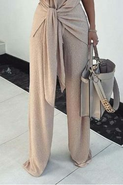 Y2K Aesthetic Loose Belted Pants Suit for Women - Coquette & Grunge Style Fashion