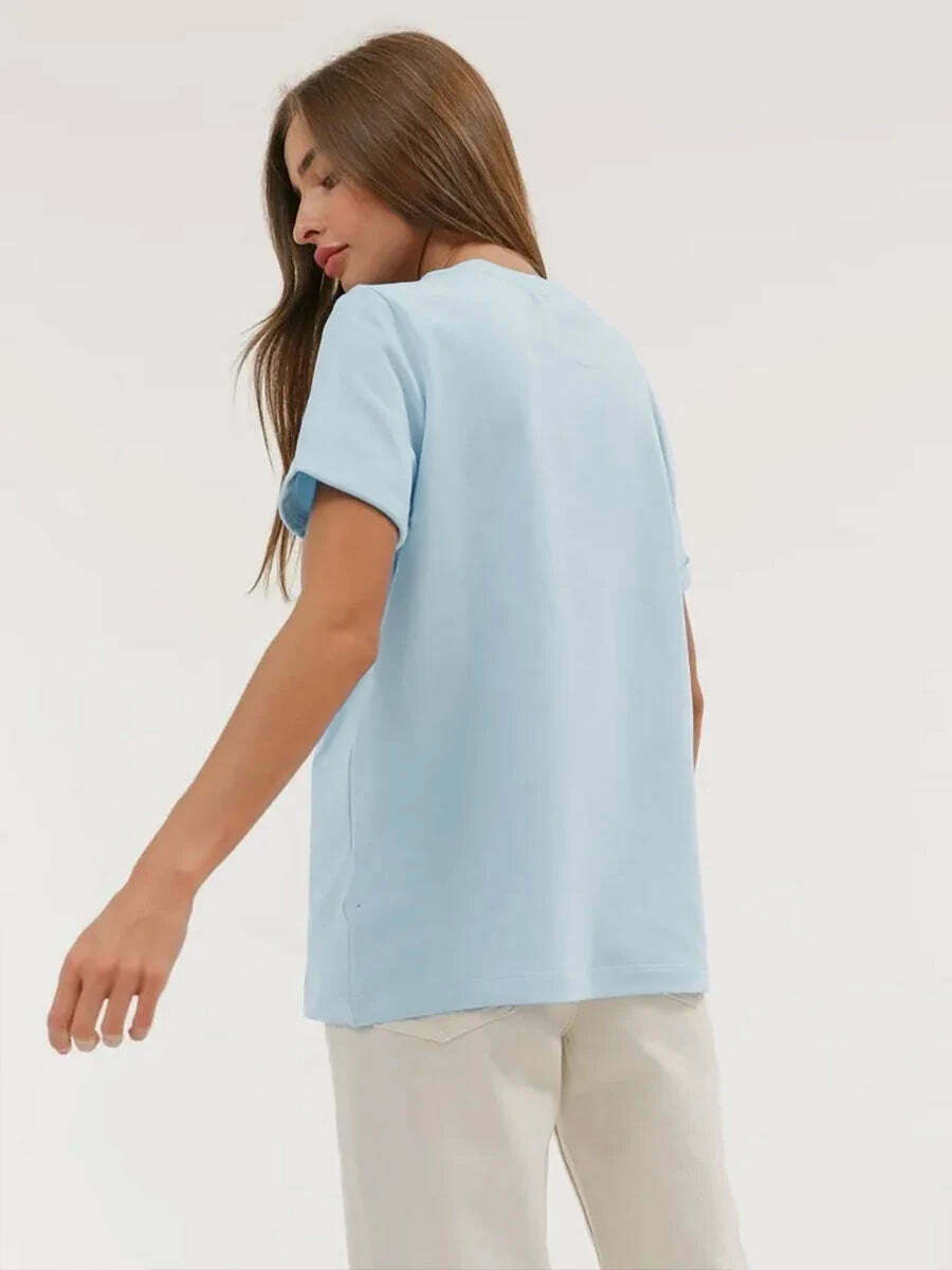 Y2K Aesthetic Loose T-Shirt - Coquette & Grunge Style, Cute Tops, Past Y2K Aesthetic Loose T-Shirt - Coquette & Grunge Style, Cute Tops, Past