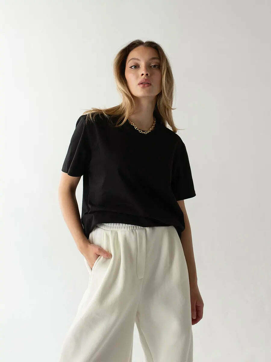 Y2K Aesthetic Loose T-Shirt - Coquette & Grunge Style, Cute Tops, Past Y2K Aesthetic Loose T-Shirt - Coquette & Grunge Style, Cute Tops, Past