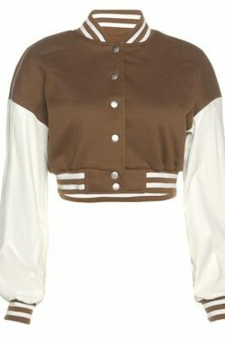 Y2K Aesthetic Lora Oversize Crop Patchwork Baseball Jacket