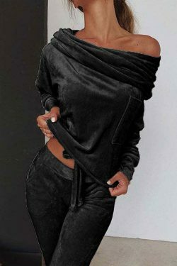 Y2K Aesthetic Lounge Set: Coquette Style Two-Piece for Women - Grunge & Pastel Goth Vibes