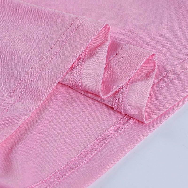 Y2K Aesthetic Lovesick Halter Top: Coquette Style Grunge Fashion Cute Tops & Cargo Skirt