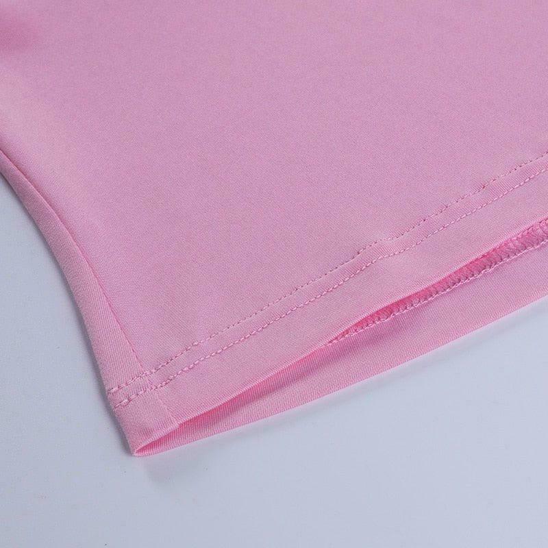 Y2K Aesthetic Lovesick Halter Top: Coquette Style Grunge Fashion Cute Tops & Cargo Skirt