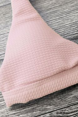 Y2K Aesthetic Low Waisted Padded Scoop Bikini Set for Niche Women Fashion