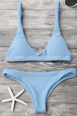Y2K Aesthetic Low Waisted Padded Scoop Bikini Set for Niche Women Fashion