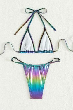 Y2K Aesthetic Magic Color Sexy Two Piece Bikini