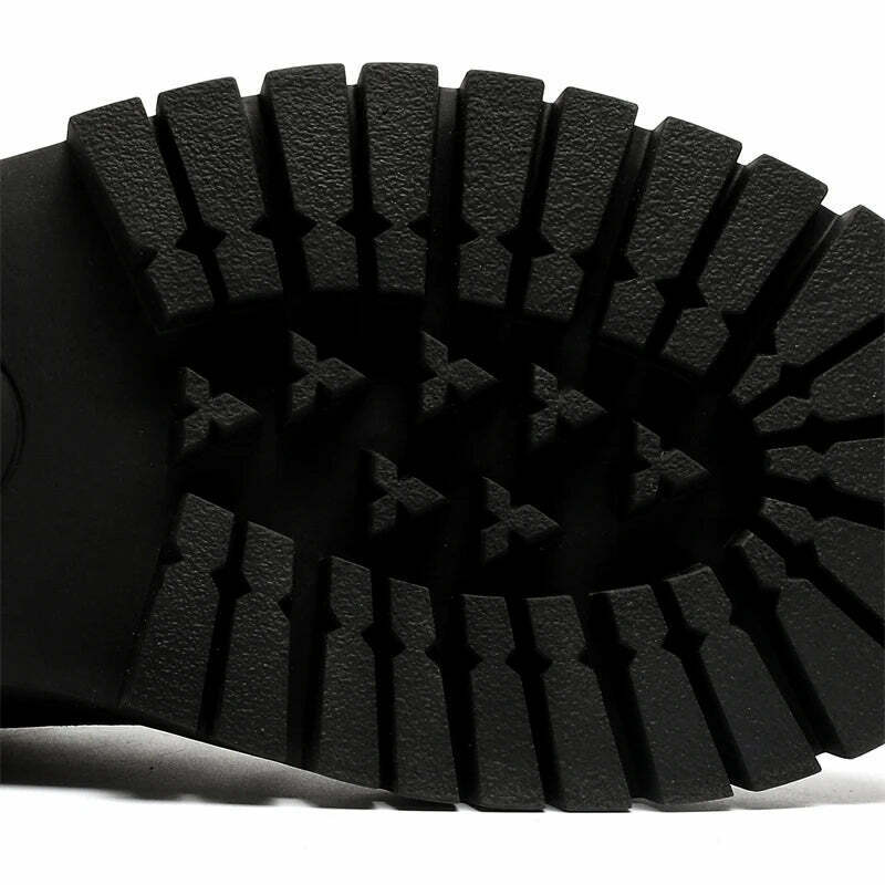 Y2K Aesthetic Matte Black Chunky Derby Shoes - Coquette Style Grunge Fashion Statement Y2K Aesthetic Matte Black Chunky Derby Shoes - Coquette Style Grunge Fashion Statement