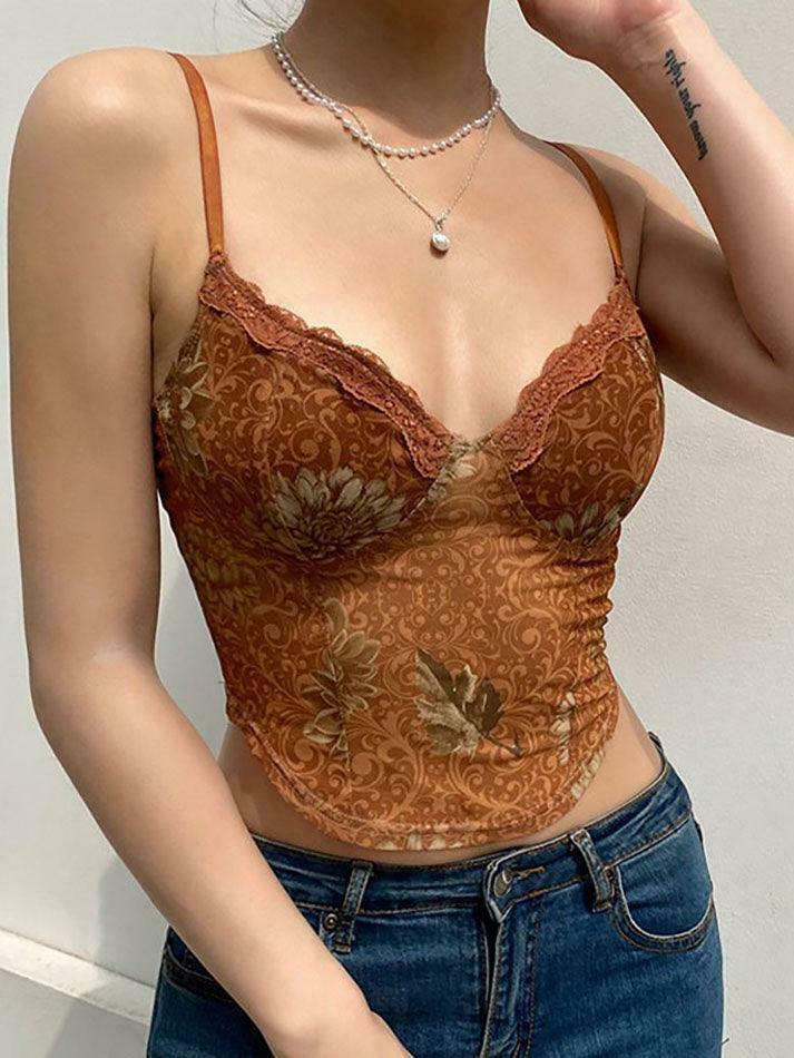 Y2K Aesthetic Mesh Crop Top: Coquette Style Grunge Fashion with Pastel Goth Vibes Y2K Aesthetic Mesh Crop Top: Coquette Style Grunge Fashion with Pastel Goth Vibes