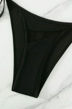 Y2K Aesthetic Mesh Split Swimsuit - Coquette Style Grunge Fashion for Women