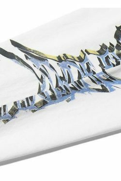 Y2K Aesthetic Metal Graphic Long Sleeve T-Shirt for Women - Coquette & Grunge Style Fashion