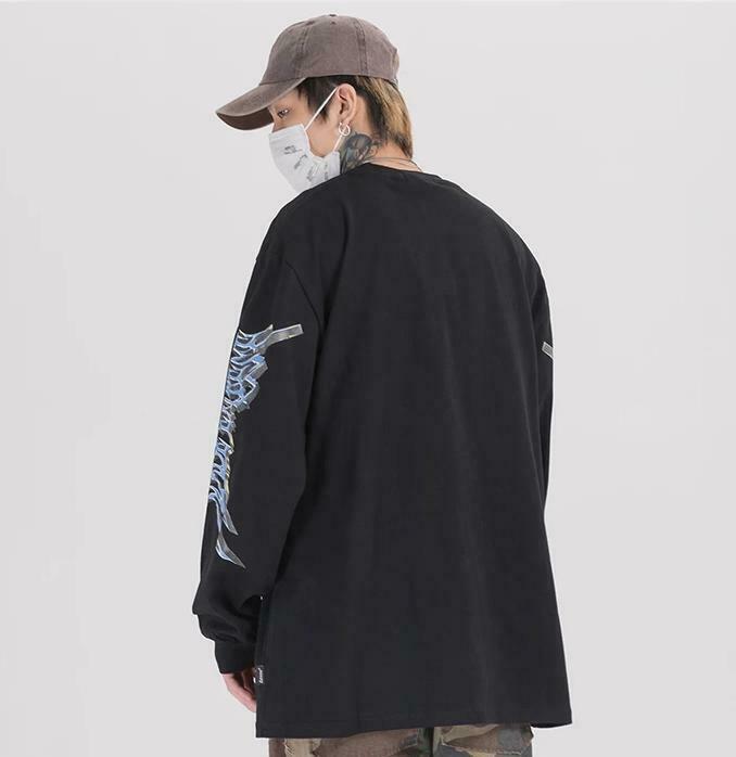 Y2K Aesthetic Metal Graphic Long Sleeve T-Shirt for Women - Coquette & Grunge Style Fashion Y2K Aesthetic Metal Graphic Long Sleeve T-Shirt for Women - Coquette & Grunge Style Fashion