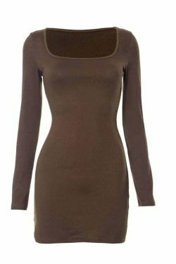 Y2K Aesthetic Mini Bodycon Dress for Women - Coquette Style Grunge Outfit with Pastel Goth Vibes