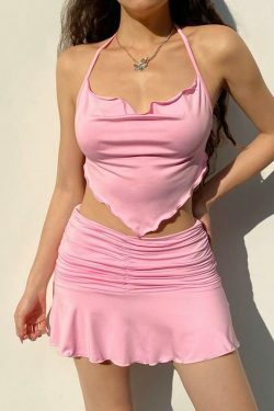 Y2K Aesthetic Mini Skirt: Sexy Soft Girl Summer Style