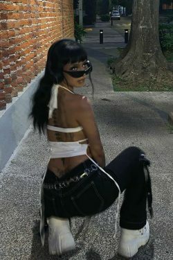 Y2K Aesthetic Morris Bandage Crop Top - Coquette Style Grunge Fashion for Women