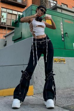 Y2K Aesthetic Morris Bandage Crop Top - Coquette Style Grunge Fashion for Women