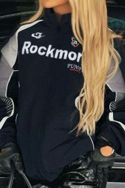 Y2K Aesthetic Motorcycle Jacket with Coquette Style and Grunge Vibes