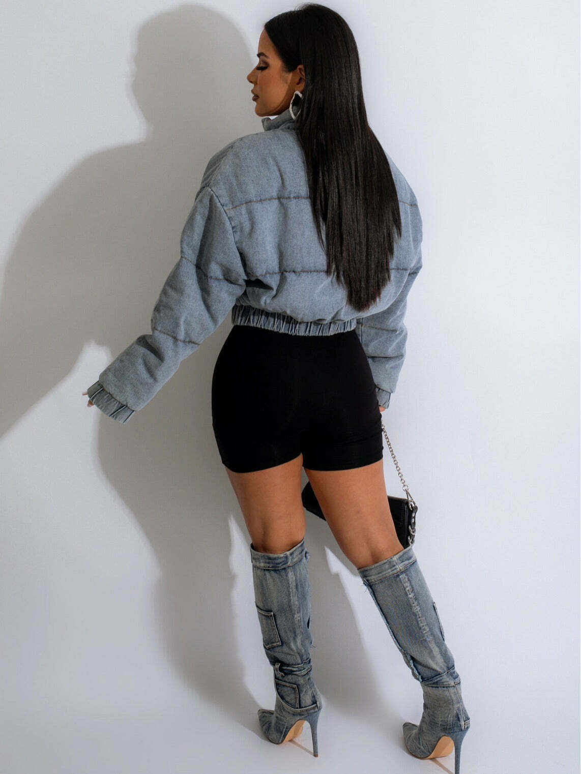 Y2K Aesthetic Multi-Pocket Denim Jacket for Women - Coquette & Grunge Style Cargo Skirt Outfit Y2K Aesthetic Multi-Pocket Denim Jacket for Women - Coquette & Grunge Style Cargo Skirt Outfit