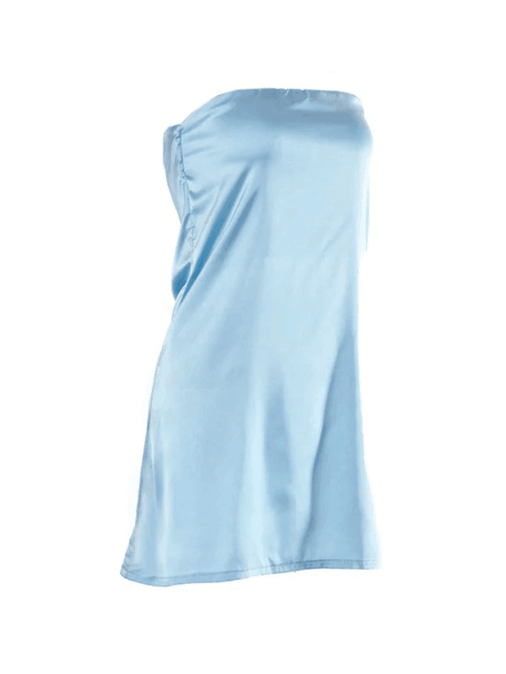 Y2K Aesthetic Off-Neck Tube Top Dress - Coquette Grunge with Pastel Goth Vibes Y2K Aesthetic Off-Neck Tube Top Dress - Coquette Grunge with Pastel Goth Vibes