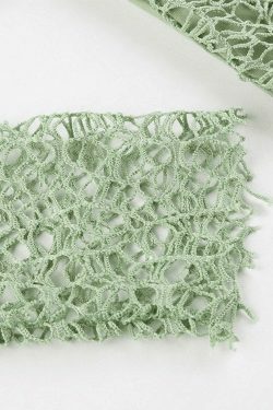 Y2K Aesthetic Off-Shoulder Mesh Long Sleeve Blouse