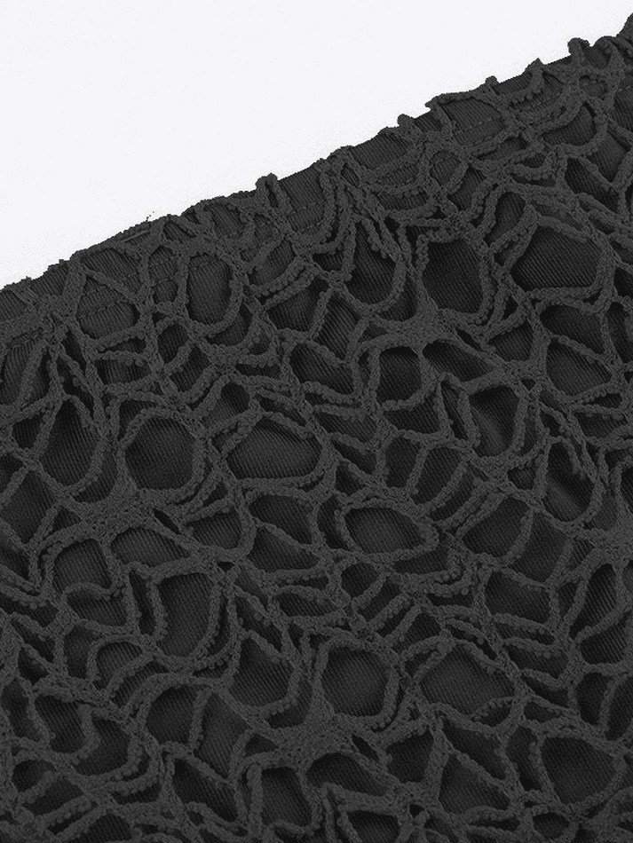 Y2K Aesthetic Off-Shoulder Mesh Long Sleeve Blouse Y2K Aesthetic Off-Shoulder Mesh Long Sleeve Blouse