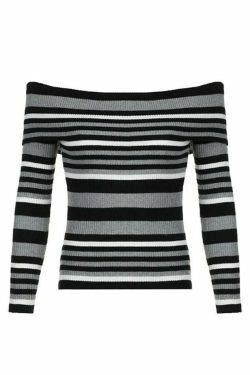 Y2K Aesthetic Off-Shoulder Sweater: Coquette & Grunge Style Contrast Color Slim Fit