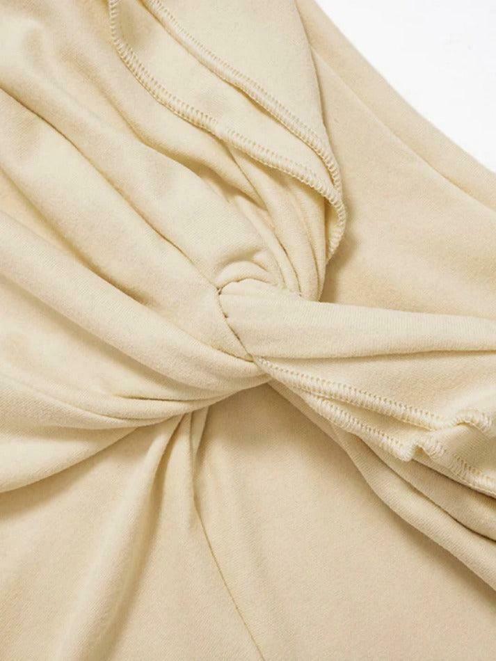 Y2K Aesthetic Off-Shoulder Twist Tee: Coquette & Grunge Style, Cute Tops for Women Y2K Aesthetic Off-Shoulder Twist Tee: Coquette & Grunge Style, Cute Tops for Women