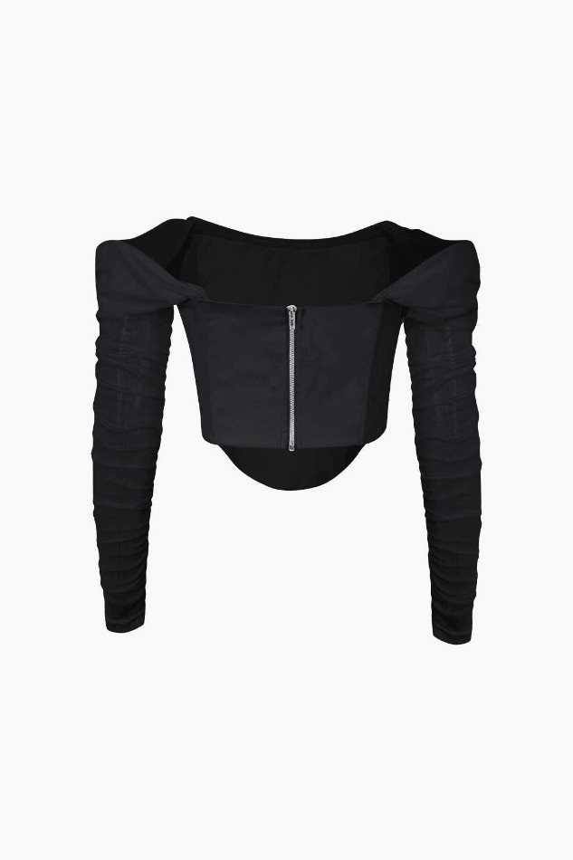 Y2K Aesthetic Off-The-Shoulder Corset Top - Coquette Grunge Elegance Y2K Aesthetic Off-The-Shoulder Corset Top - Coquette Grunge Elegance