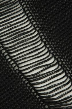 Y2K Aesthetic Off-The-Shoulder Knit Romper with Distressed Detail