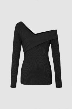 Y2K Aesthetic Off-The-Shoulder Top: Coquette Style Grunge Fashion with Pastel Goth Vibes