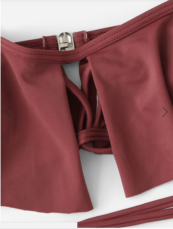 Y2K Aesthetic Off Shoulder Bikini Set for Women - Coquette Style Grunge Fashion with a Sexy Twist Y2K Aesthetic Off Shoulder Bikini Set for Women - Coquette Style Grunge Fashion with a Sexy Twist