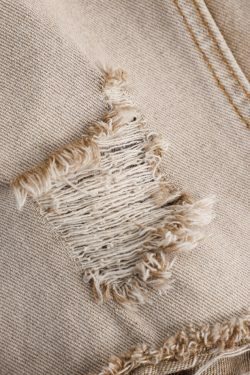 Y2K Aesthetic Ombre Ripped Straight Leg Jeans - Coquette Grunge & Pastel Goth Style