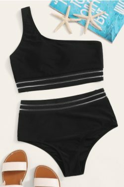 Y2K Aesthetic One-Shoulder Triangle Swimsuit for Women - Coquette Style Summer Swimwear